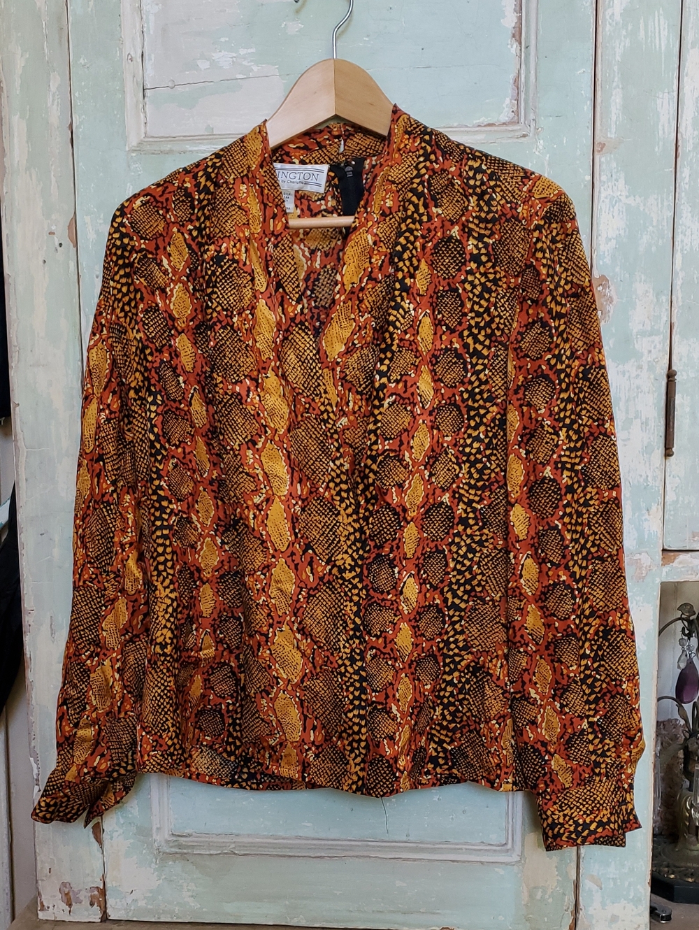 Women's 100% Silk Blouse - Vintage Style